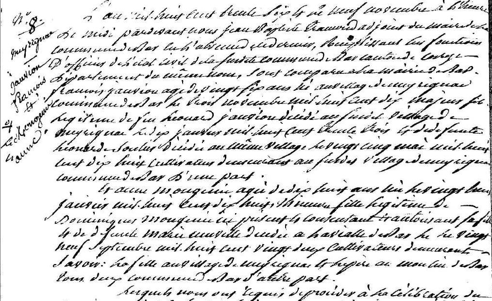 Acte de Mariage Jovion Francois Mongenie Anne 1.jpg